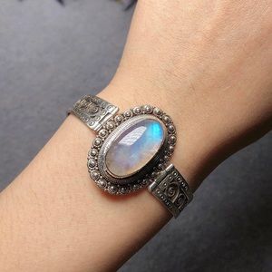 Sterling silver moonstone bracelet